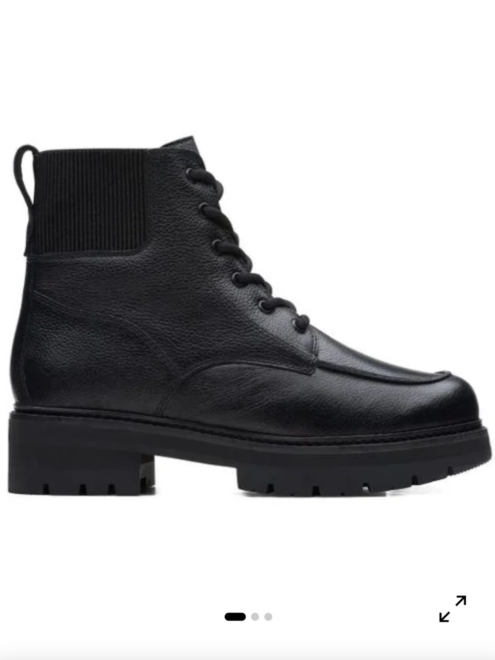 WOMENS CLARKS ORIANNA MID
Black Leather Lace-Up Boots - Picture 11 of 11
